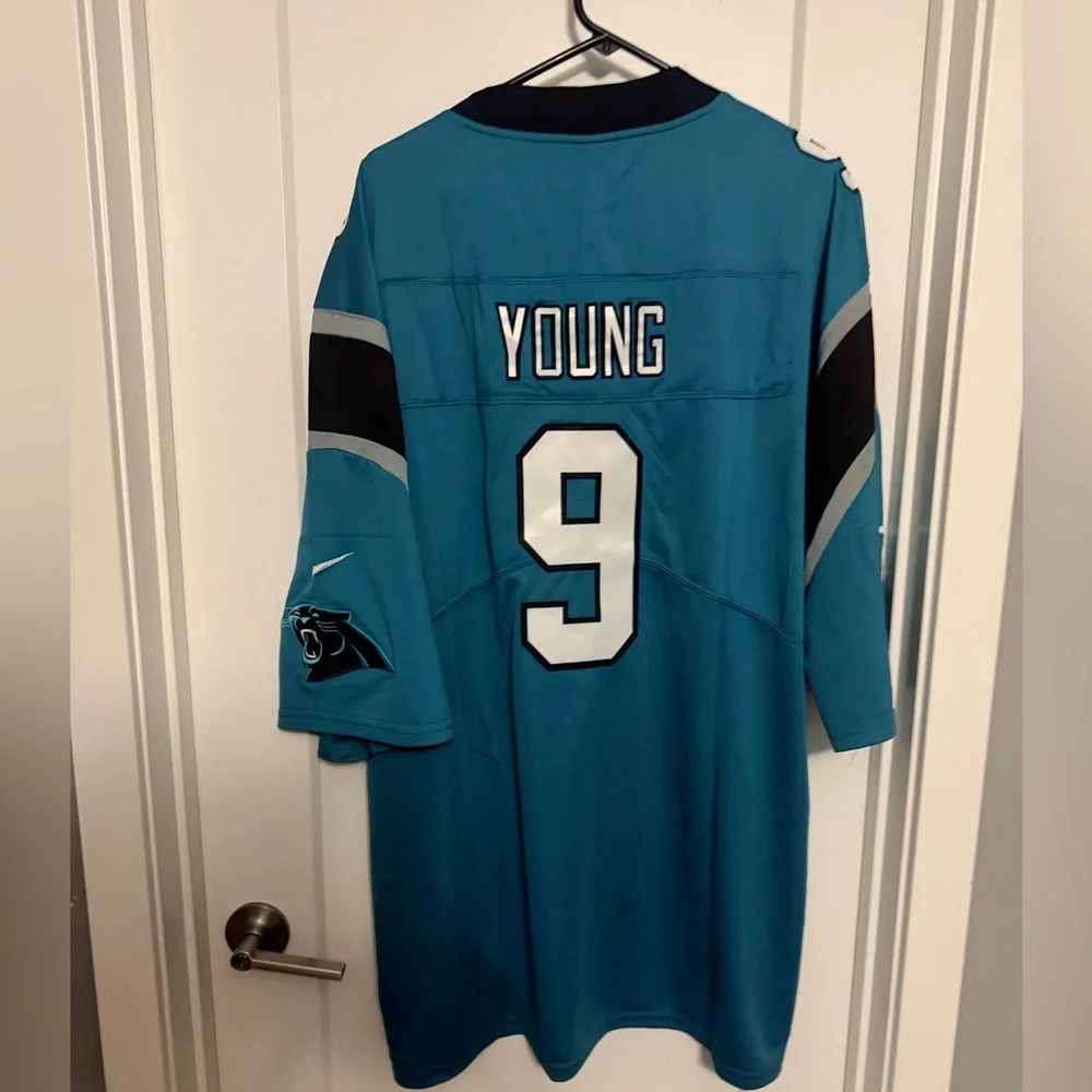 New 4XL Bryce Young Carolina Panthers Blue Jersey - Picture 1 of 9